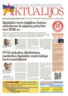 Apskaitos, audito ir mokesčių aktualijos (elektroninė versija)