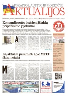 Apskaitos, audito ir mokesčių aktualijos (elektroninė versija)