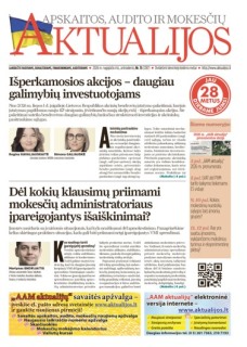 Apskaitos, audito ir mokesčių aktualijos (elektroninė versija)
