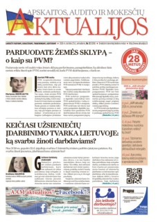 Apskaitos, audito ir mokesčių aktualijos