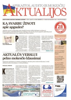 Apskaitos, audito ir mokesčių aktualijos