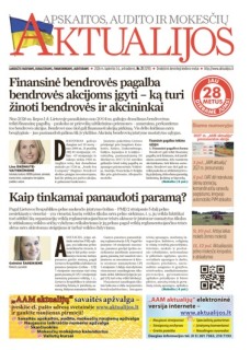 Apskaitos, audito ir mokesčių aktualijos