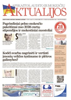 Apskaitos, audito ir mokesčių aktualijos (akcija )