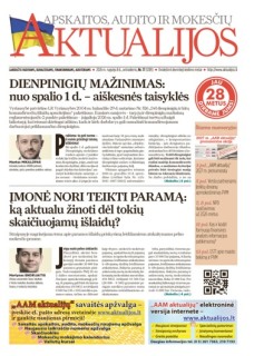 Apskaitos, audito ir mokesčių aktualijos (Akcija)